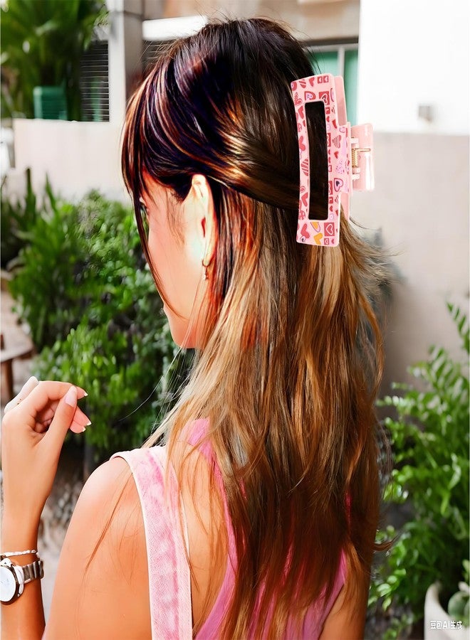 KICOSY 4PCS Valentine's Day Hair Claw Clips - Ideal for Date Nights, Galentine Party & Daily Romantic Looks - Image 2